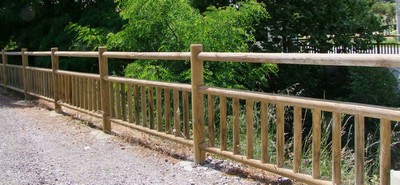 Barrière bois Estaing 2